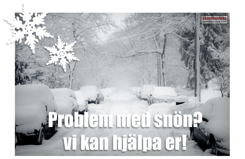 Snöskottning i Stockholm